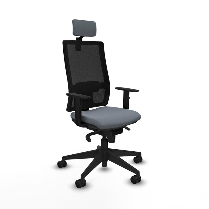 PIQUERAS Y CRESPO Silla de oficina Horna Gris y Negro PIQUERAS Y CRESPO Silla de oficina Horna Gris y Negro