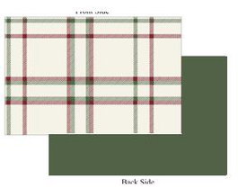 DKD Home Decor Salvamanteles Individual Algodón Tartan Verde