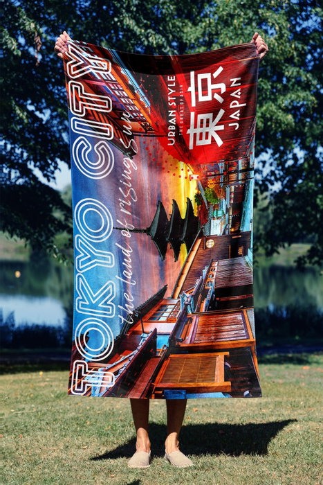 Mijölnir Tokyo Rising Sun 70 Toalla de Playa Multicolor Microfilamento 70x130 cm 70% Poliéster 30% Poliamida Mijölnir Tokyo Rising Sun 70 Toalla de Playa Multicolor Microfilamento 70x130 cm 70% Poliéster 30% Poliamida