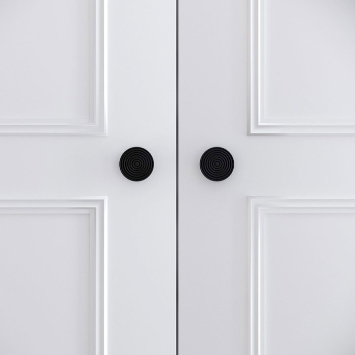 Hanah Home Armario Martin 3 - White Elegancia Atemporal en Blanco y Negro con Amplio Almacenamiento, 126x200x50 cm