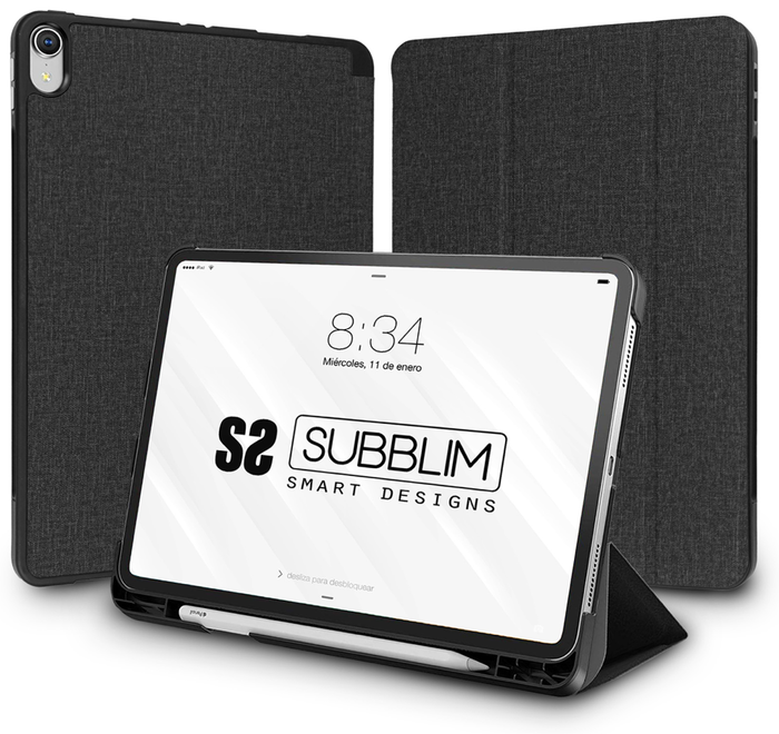 Subblim Funda para iPad 10,9 pulg. 10ª Gen Negra con Slot Apple Pencil