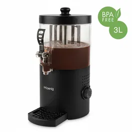 Hkoenig Dispensador de Chocolate Caliente SHK802 3L Negro 1200W