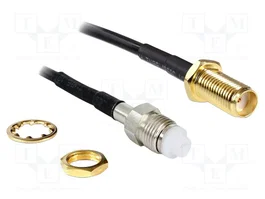 DeLOCK 88586 Cable coaxial SMA hembra a FME hembra 0,2 m