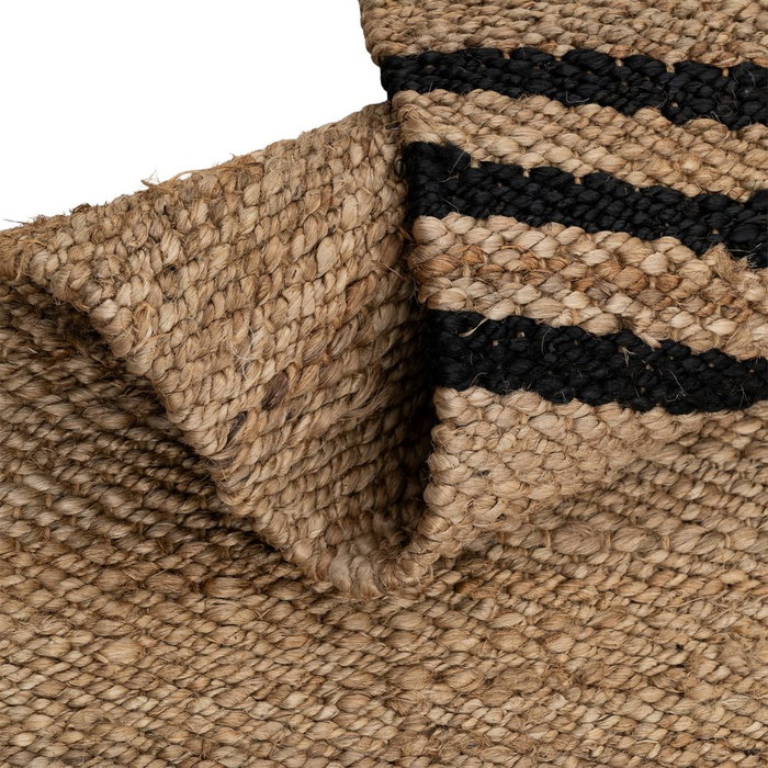 Alfombra Natural-Negro Yute Altea 70 X 170 cm Alfombra Natural-Negro Yute Altea 70 X 170 cm