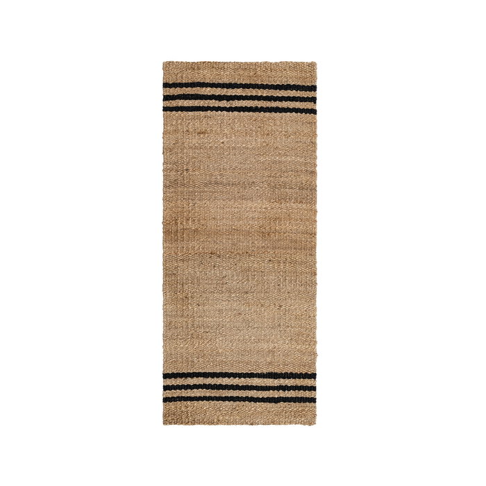 Alfombra Natural-Negro Yute Altea 70 X 170 cm Alfombra Natural-Negro Yute Altea 70 X 170 cm