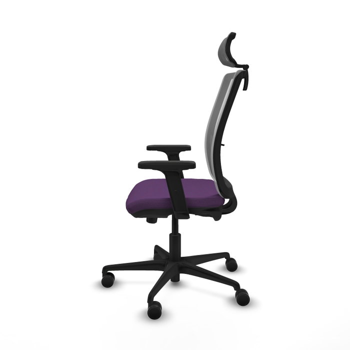 PIQUERAS Y CRESPO Silla de oficina Haches Morado y Gris