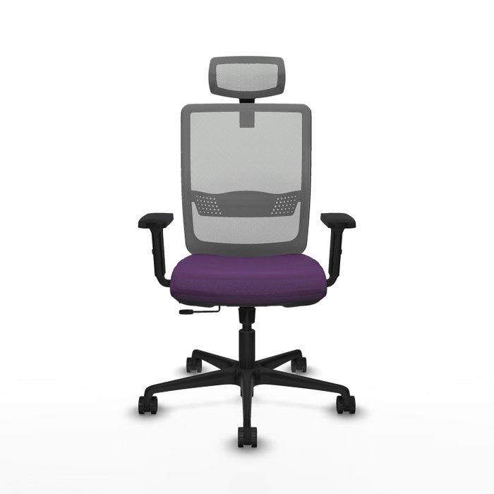 PIQUERAS Y CRESPO Silla de oficina Haches Morado y Gris