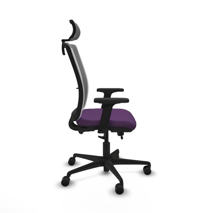 PIQUERAS Y CRESPO Silla de oficina Haches Morado y Gris