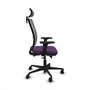 PIQUERAS Y CRESPO Silla de oficina Haches Morado y Gris