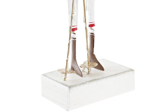 DKD Home Decor Figura Navidad Fantasia Reno Rojo 4 x 30 x 8 cm (4 Unidades)