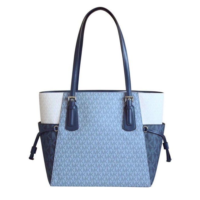 Bolso de Hombro Michael Kors VOYAGER Azul 30 x 29 x 15 cm