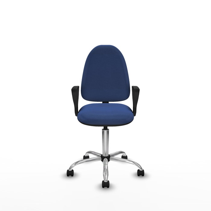 PIQUERAS Y CRESPO Silla de oficina Aýna con Brazos Fijos, Azul marino PIQUERAS Y CRESPO Silla de oficina Aýna con Brazos Fijos, Azul marino