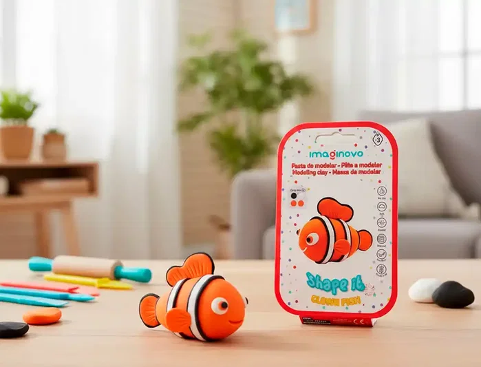 Imaginovo Set de Pasta para Modelar de Colores Surtidos con Instrucciones de Pez Payaso Imaginovo Set de Pasta para Modelar de Colores Surtidos con Instrucciones de Pez Payaso