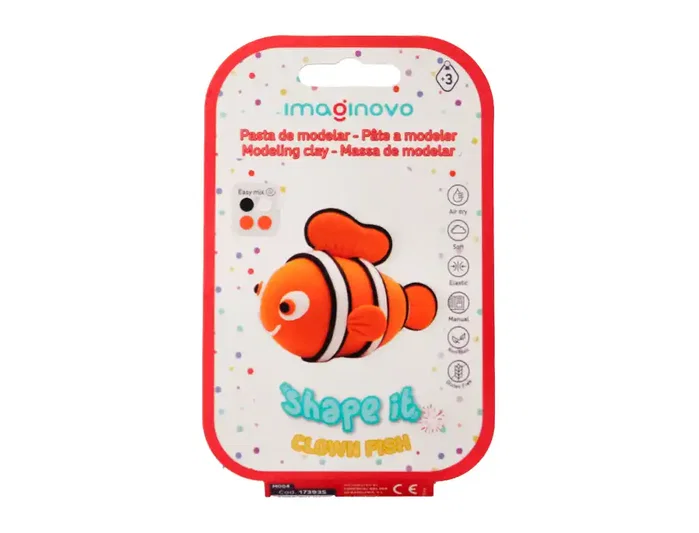 Imaginovo Set de Pasta para Modelar de Colores Surtidos con Instrucciones de Pez Payaso Imaginovo Set de Pasta para Modelar de Colores Surtidos con Instrucciones de Pez Payaso