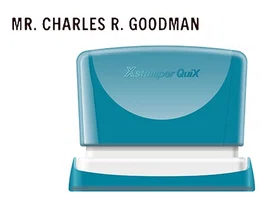 X'stamper Sello Personalizable Q-05, Color Negro, Medidas 4x60 mm