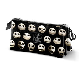 Karactermania Disney Pesadilla Antes de Navidad Estuche Portatodo Triple Face Negro