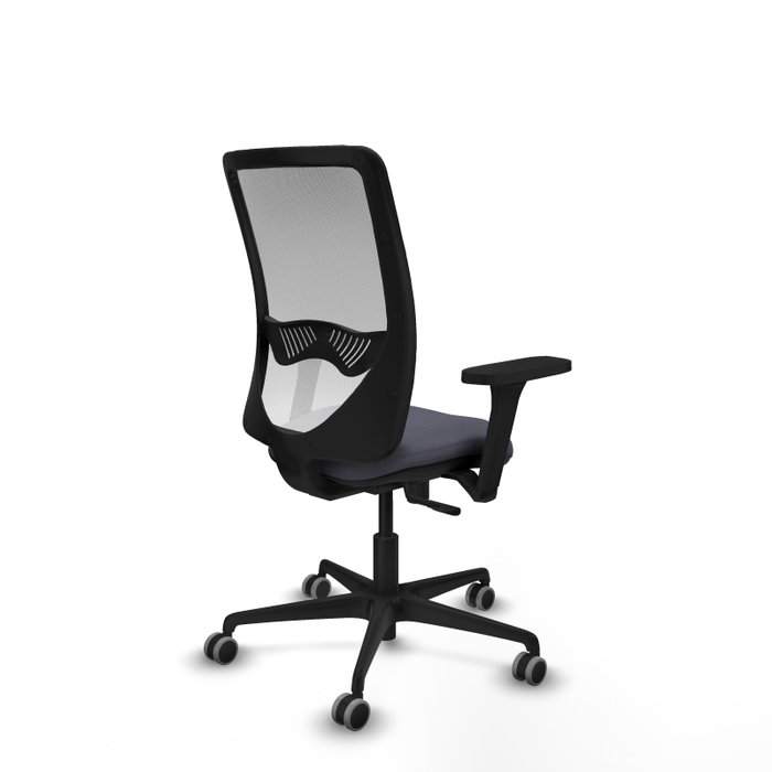 PIQUERAS Y CRESPO Silla de oficina Zulema con mecanismo Sincro, Gris oscuro y Blanco PIQUERAS Y CRESPO Silla de oficina Zulema con mecanismo Sincro, Gris oscuro y Blanco