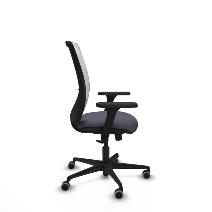 PIQUERAS Y CRESPO Silla de oficina Zulema con mecanismo Sincro, Gris oscuro y Blanco PIQUERAS Y CRESPO Silla de oficina Zulema con mecanismo Sincro, Gris oscuro y Blanco