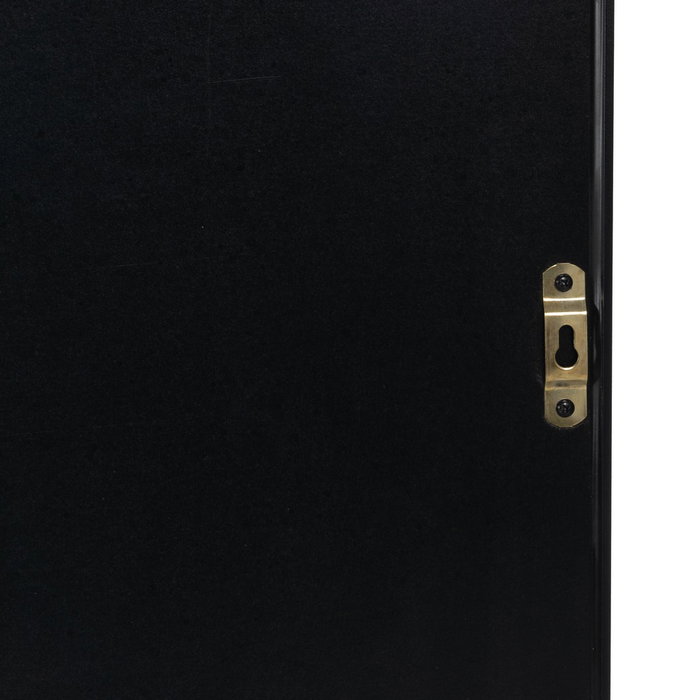 Espejo Vestidor Negro Aluminio-Cristal 56 X 3 X 165 cm