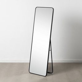 Espejo Vestidor Negro Aluminio-Cristal 56 X 3 X 165 cm