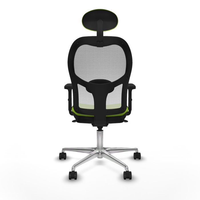 PIQUERAS Y CRESPO Silla de oficina Jorquera con mecanismo Sincro, Pistacho y Blanco