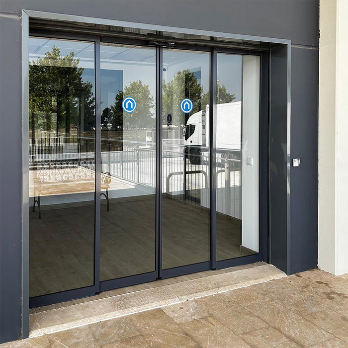 Edm Pack 4 Vinilos Adhesivos Redondos para Puertas de Cristal Ø140mm