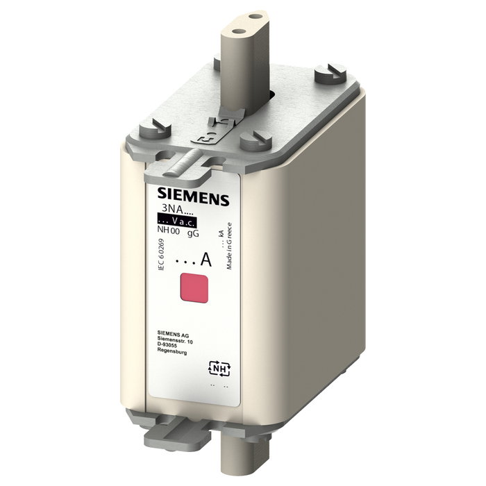 Siemens 3NA7824-7 Fusible de Seguridad NH00 80A 500VAC/250DC Siemens 3NA7824-7 Fusible de Seguridad NH00 80A 500VAC/250DC