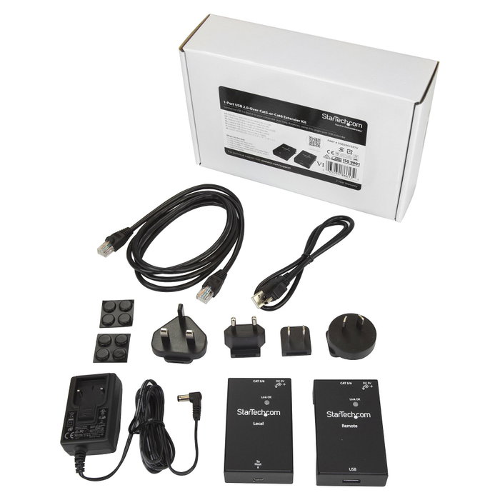 Startech Extensor Alargador USB 2.0 por Cable Cat5/Cat6 de 1 Puerto - 50 Metros