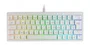 Mars Gaming MKMINIPRO Teclado Mecánico Gaming 60% USB Hot-Swap, Switch SKN Yellow Silencioso QuietCore, Retroiluminación RGB Chroma, Teclas Doble Inyección, Idioma Español - Blanco