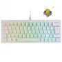 Mars Gaming Teclado Mecánico MKMINIPROWYES 60% Switch Amarillo Blanco