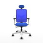PIQUERAS Y CRESPO Silla de oficina Motilla Azul con Mecanismo Sincro/Traslack