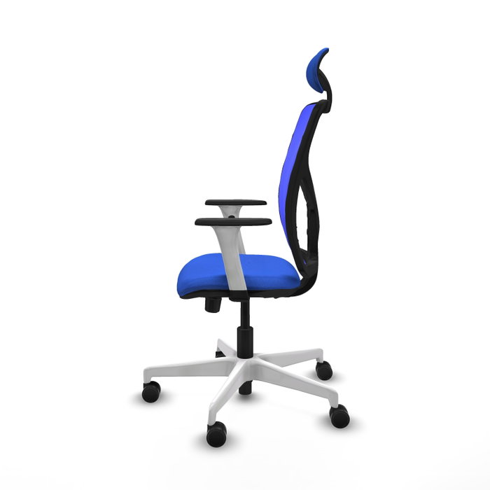 PIQUERAS Y CRESPO Silla de oficina Motilla Azul con Mecanismo Sincro/Traslack