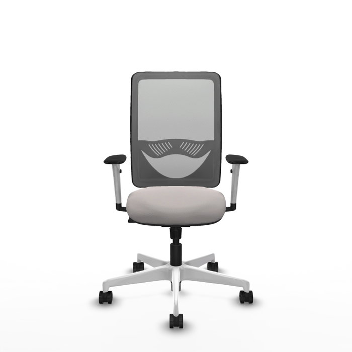 PIQUERAS Y CRESPO Silla de oficina Zulema con mecanismo Sincro, Gris y Blanco PIQUERAS Y CRESPO Silla de oficina Zulema con mecanismo Sincro, Gris y Blanco