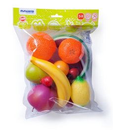 MINILAND Bolsa de 15 piezas de fruta surtida