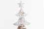 DKD Home Decor Árbol Navidad Blanco Dorado 20 x 56 x 40 cm (2 Unidades)