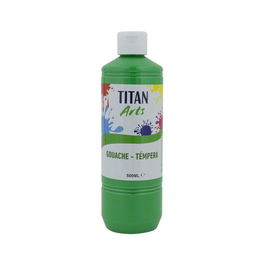Tempera Titan Arts Creative Escolar 500Ml Verde Claro
