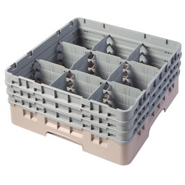 CAMBRO Cesta de lavado 9 comp. 3 alturas Azul marino