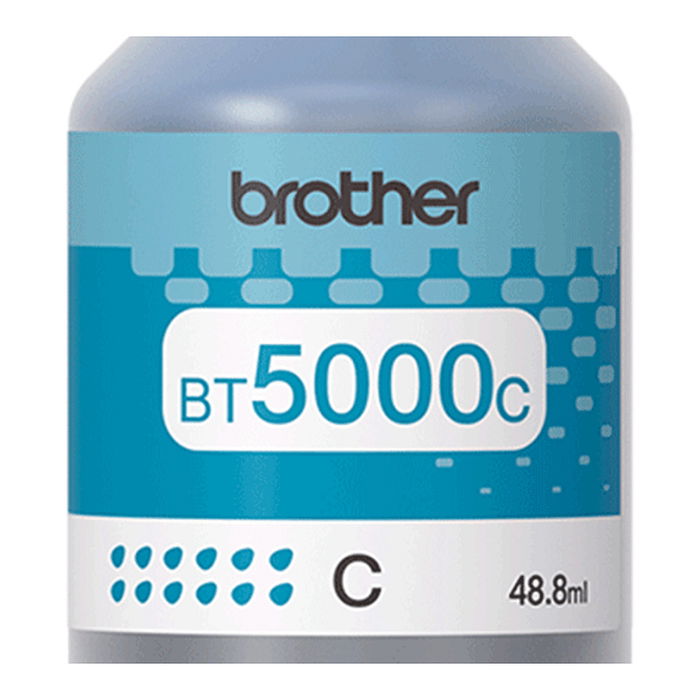 Brother BT5000C Cartucho de Tinta Cyan, Alto Rendimiento, 5000 páginas, Tinta a base de pigmentos, Compatible con DCPT300, DCPT500W, MFCT800W y otros modelos Brother