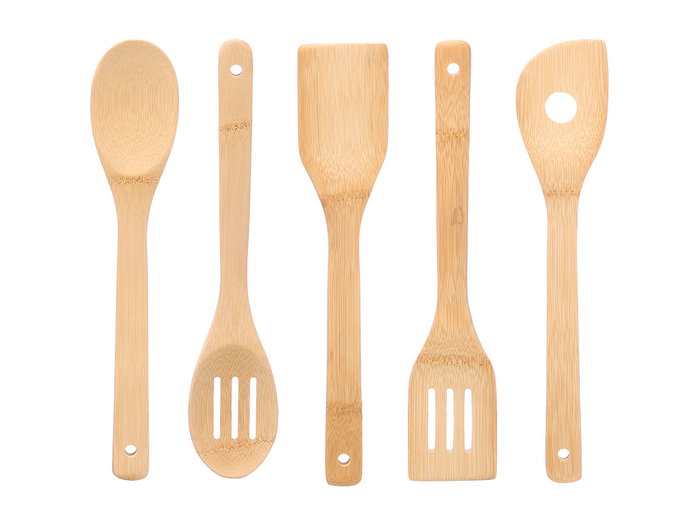 Kinvara Set 5 Utensilios Bambu Marron 20x36x1 cm (Set de 18)
