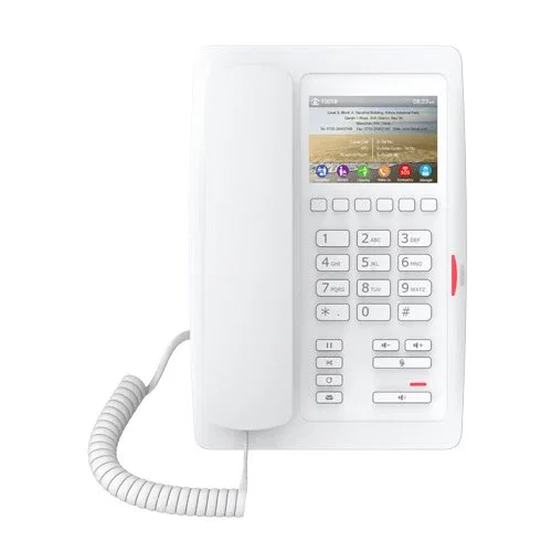 Fanvil H5 Teléfono IP para Hotel u Oficina - 1 línea, Pantalla LCD 3.5", Color Blanco