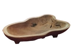 DKD Home Decor Centro de Mesa Teca Natural 40x20x7 cm (Pack de 2)