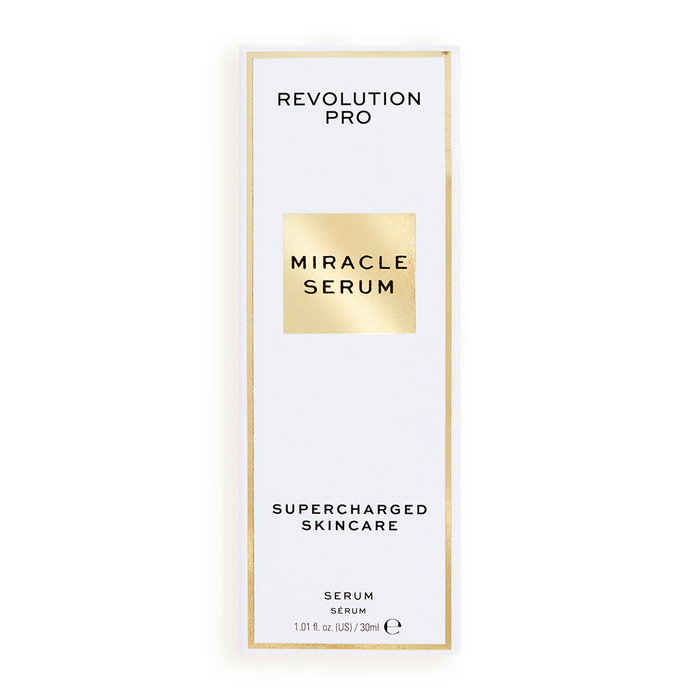 Revolution Pro MIRACLE SERUM - Sérum Facial Concentrado Antiaging Antiarrugas Reafirmante, 30 ml, Vegano