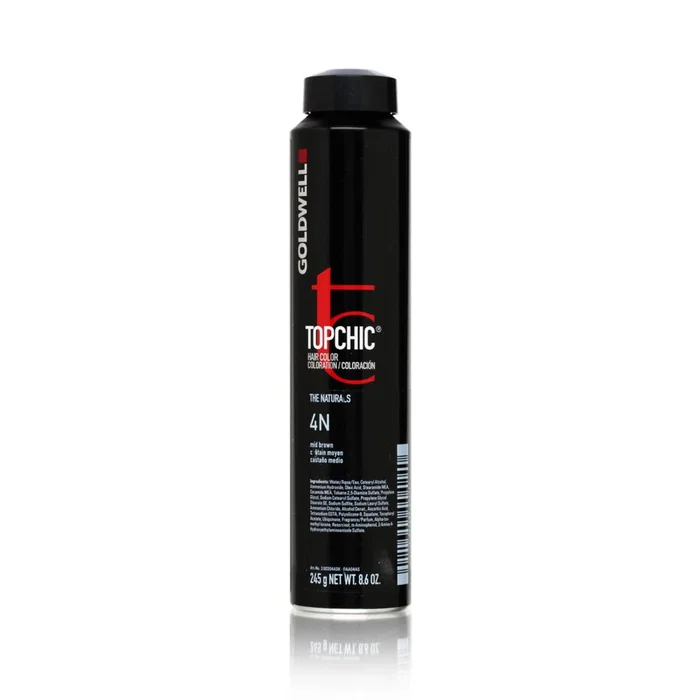 Goldwell TopChic Tinte permanente para el cabello 4N Middle Brown 250 ml Goldwell TopChic Tinte permanente para el cabello 4N Middle Brown 250 ml