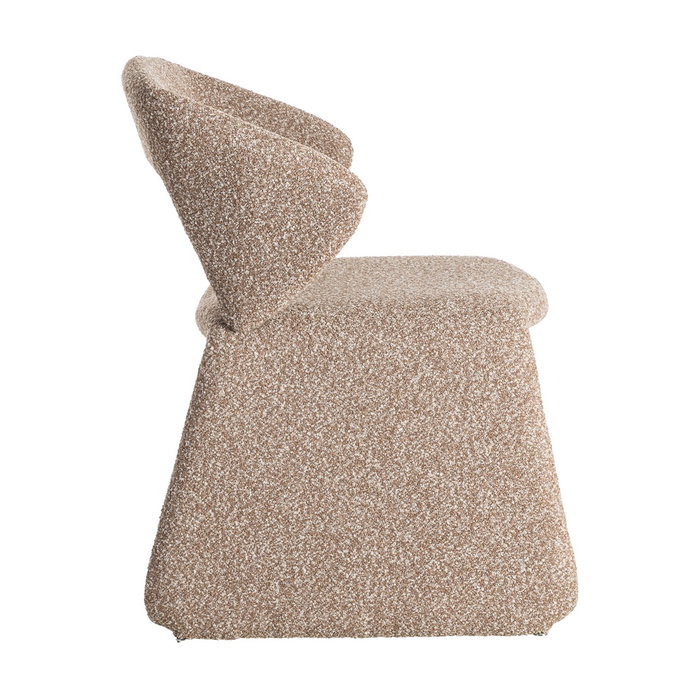 Silla Beige Tejido Salón 59 X 63 X 81 cm