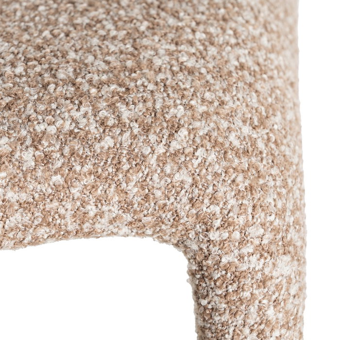 Silla Beige Tejido Salón 59 X 63 X 81 cm