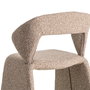 Silla Beige Tejido Salón 59 X 63 X 81 cm