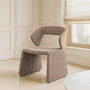 Silla Beige Tejido Salón 59 X 63 X 81 cm