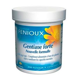 FENIOUX Genciana Forte 290Mg 200Cap Mejora Habilidades Mentales Reduce Fatiga
