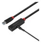 Lindy - Cable de extensión activo USB 3.0 Slim, 5 metros, USB-A macho a USB-A hembra, transferencia hasta 5 Gbps, con entrada de alimentación DC