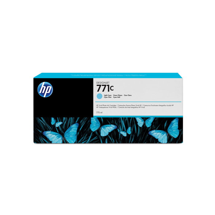HP Cartucho de tinta 771C Cian claro 775ml